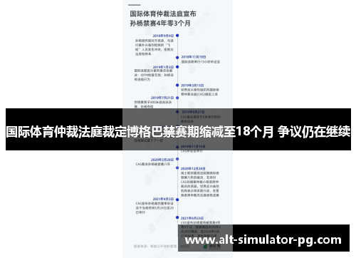 国际体育仲裁法庭裁定博格巴禁赛期缩减至18个月 争议仍在继续
